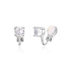 Fashion Metallic Women's Ear Clip Without Ear Holes Copper Geometric Style Set With Diamonds