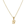 Fashion Mini Letter 316L Stainless Steel Necklace For Women With Electroplating Treatment