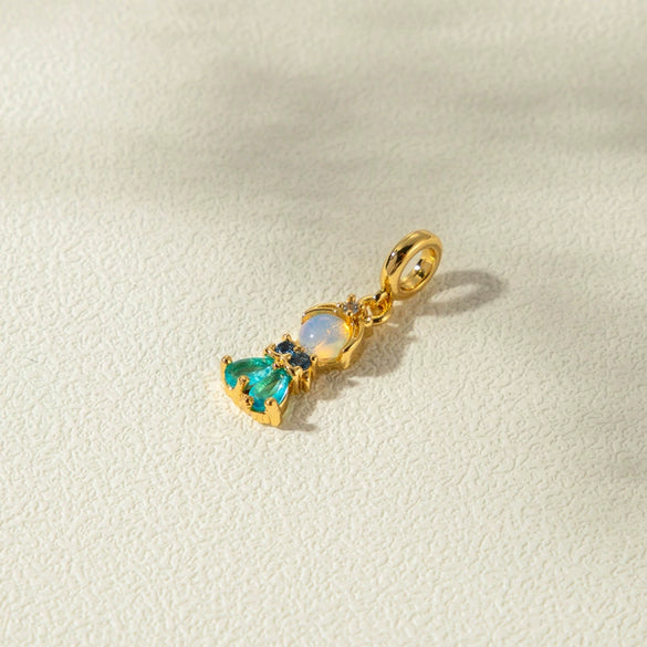 Fashion Minimalist Copper Inlaid Zircon Earrings