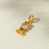 Fashion Minimalist Copper Inlaid Zircon Earrings