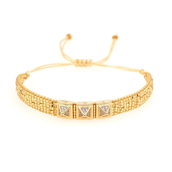 Fashion Miyuki Bead Woven Handmade  Diamond Bracelet