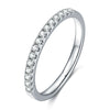 Fashion Moissanite Ring S925 Sterling Silver Plated 18K Gold Geometric Design For Women