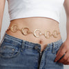 Fashion Moon Metal Plating Waist Chain