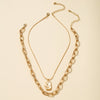 Fashion Multilayer Alloy Pendant Necklace With Box Chain Electroplated Constellation Animal Design