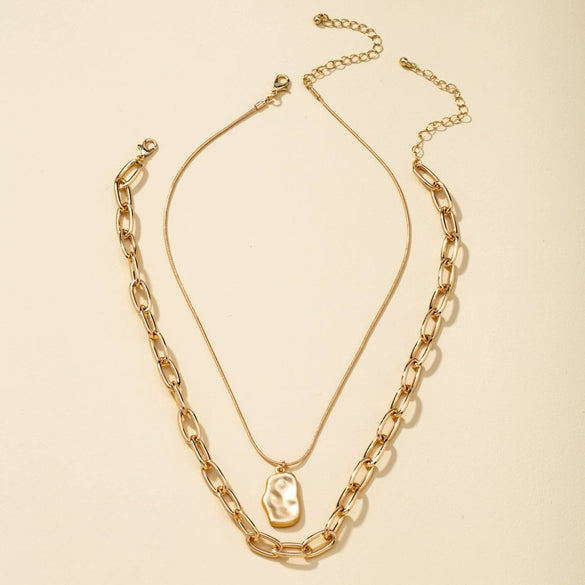 Fashion Multilayer Alloy Pendant Necklace With Box Chain Electroplated Constellation Animal Design