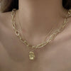 Fashion Multilayer Alloy Pendant Necklace With Box Chain Electroplated Constellation Animal Design