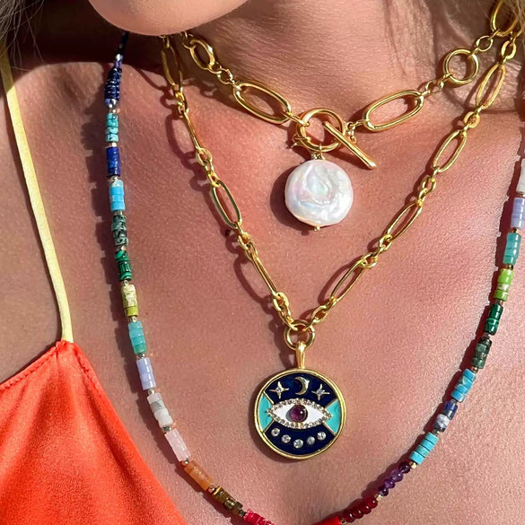 Fashion Necklace Pendant For Women Stainless Steel Titanium Steel Heart Shape Electroplating