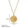 Fashion Necklace Stainless Steel Geometric Pattern Electroplating For Female