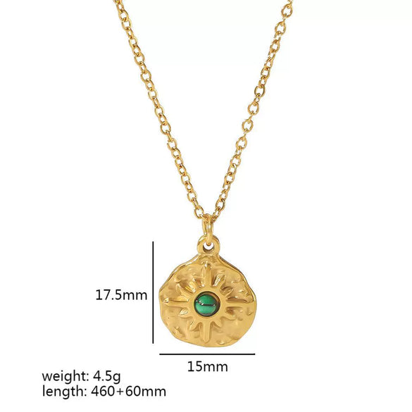 Fashion Necklace Stainless Steel Geometric Pattern Electroplating For Female