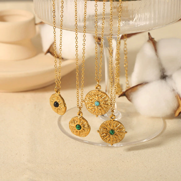 Fashion Necklace Stainless Steel Geometric Pattern Electroplating For Female