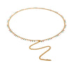 Fashion New Color Duck Waist Chain Bohemian Summer Diy Multilayer Stainless Steel Waist Ornaments For Women With Wave Pattern And Electroplating Treatment
