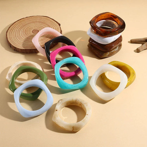 Fashion New Jewelry Geometric Square Resin Bracelet Ladies Bracelet  Wholesale