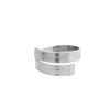 Fashion Niche Design Stainless Steel Ring With Letters Numbers Text Electroplating For Men And Women