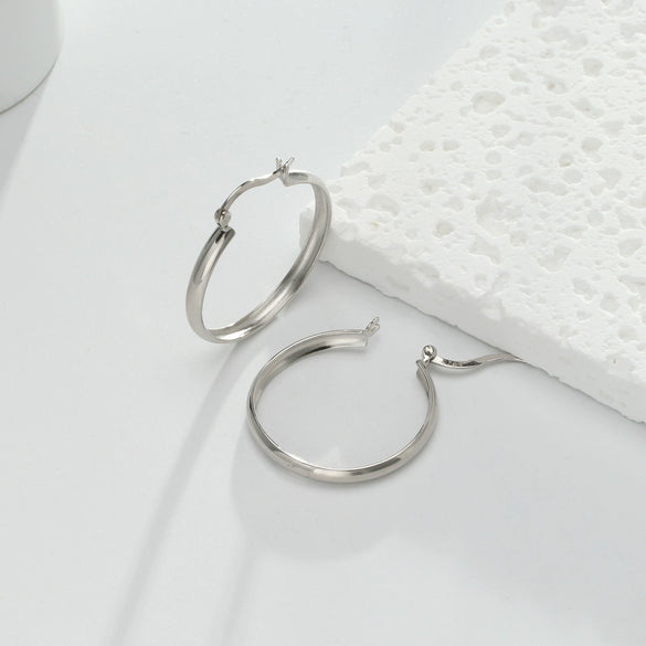 Fashion Niche Sterling Silver 925 Handmade Geometric Earrings For Women