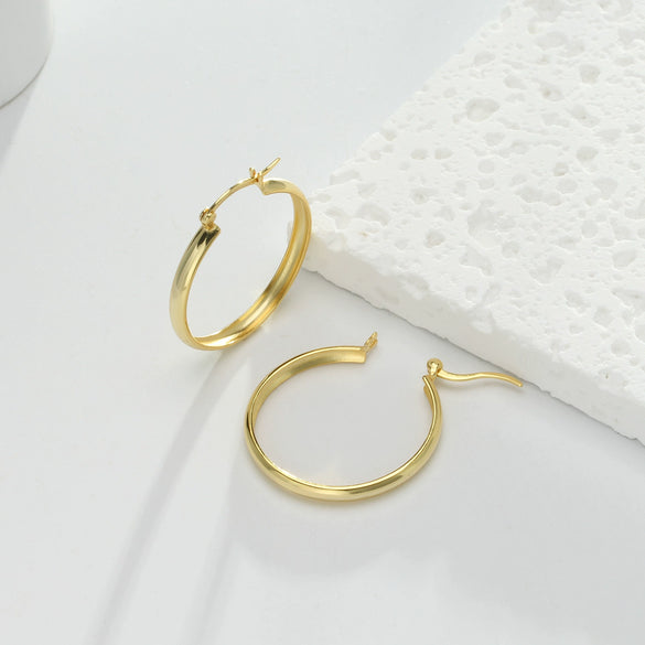 Fashion Niche Sterling Silver 925 Handmade Geometric Earrings For Women