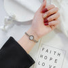 Fashion Niche Thick Chain Titanium Steel Jewelry Electroplated Allmatch Bracelet