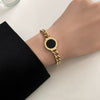 Fashion Niche Thick Chain Titanium Steel Jewelry Electroplated Allmatch Bracelet