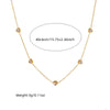 Fashion Niche Transparent Love Accessories Gold Plated Stainless Steel Chain Bracelet Earrings Necklace Set With Rhinestones Love Water Drops Bells Pattern Electroplating