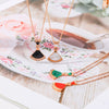 Fashion Nonfading Butterfly Stainless Steel Necklace Ochain Electroplating Style Animals Unisex