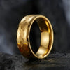 Fashion Novelty Honeycomb Shape Cut Stainless Steel Ring With Electroplating