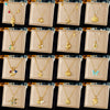 Fashion Ocean Series Accessories Stainless Steel Goldplated Animal Zodiac Starfish Shell Butterfly Pendant Necklace With O Word Chain