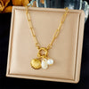 Fashion Ocean Series Accessories Stainless Steel Goldplated Animal Zodiac Starfish Shell Butterfly Pendant Necklace With O Word Chain