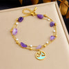 Fashion Ocean Wind Stainless Steel Beaded Chain Stacked Women's Anklet With Animal And Zodiac Shapes