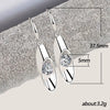 Fashion Ol Cylinder Geometric Copper Women's Long Drop Earrings Allmatching Accessories