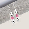 Fashion Ol Cylinder Geometric Copper Women's Long Drop Earrings Allmatching Accessories