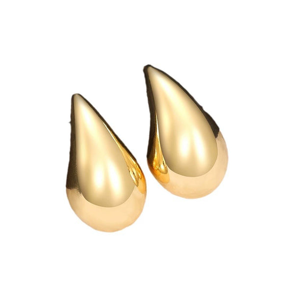 Fashion Ol Ladies Copper Drop Shape Electroplated Earrings