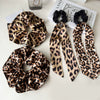 Fashion Ol Leopard Fabric Handmade Hair Ring Hair Accessories
