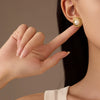 Fashion Ol Stainless Steel Earrings With Electroplating Treatment For Women