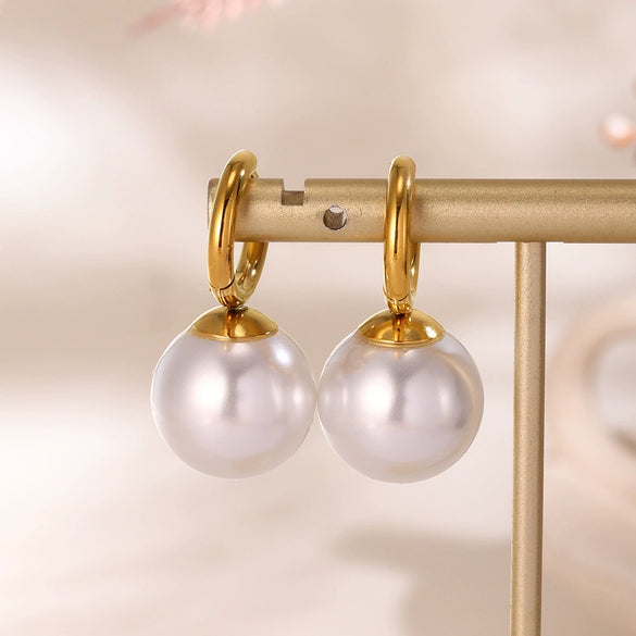 Fashion Ol Style Geometric Stainless Steel Gold Plated Earrings And Ring Jewelry For Women