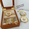 Fashion Open Doublelayer Bracelet For Women Copper Electroplated