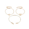 Fashion Openwork Kitten Bracelet Coconut Bracelet Three-piece Set Nhcu146567