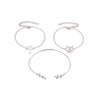 Fashion Openwork Kitten Bracelet Coconut Bracelet Three-piece Set Nhcu146567