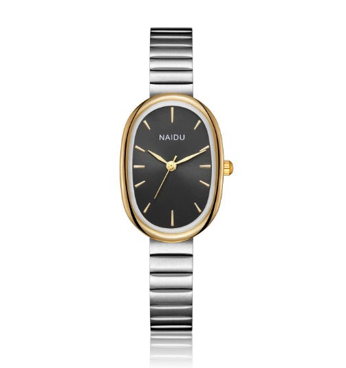 Fashion Oval Alloy Band Quartz Watch For Female