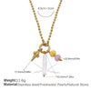 Fashion Owl Red Love Oil Dripping Crown Style Freshwater Pearl 316L Stainless Steel Alloy Marine Life Pattern Electroplated Bracelet For Women