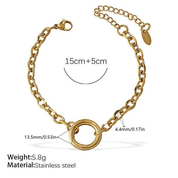 Fashion Owl Red Love Oil Dripping Crown Style Freshwater Pearl 316L Stainless Steel Alloy Marine Life Pattern Electroplated Bracelet For Women