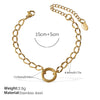 Fashion Owl Red Love Oil Dripping Crown Style Freshwater Pearl 316L Stainless Steel Alloy Marine Life Pattern Electroplated Bracelet For Women