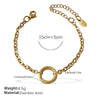Fashion Owl Red Love Oil Dripping Crown Style Freshwater Pearl 316L Stainless Steel Alloy Marine Life Pattern Electroplated Bracelet For Women