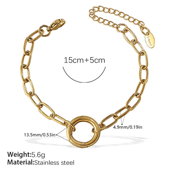 Fashion Owl Red Love Oil Dripping Crown Style Freshwater Pearl 316L Stainless Steel Alloy Marine Life Pattern Electroplated Bracelet For Women