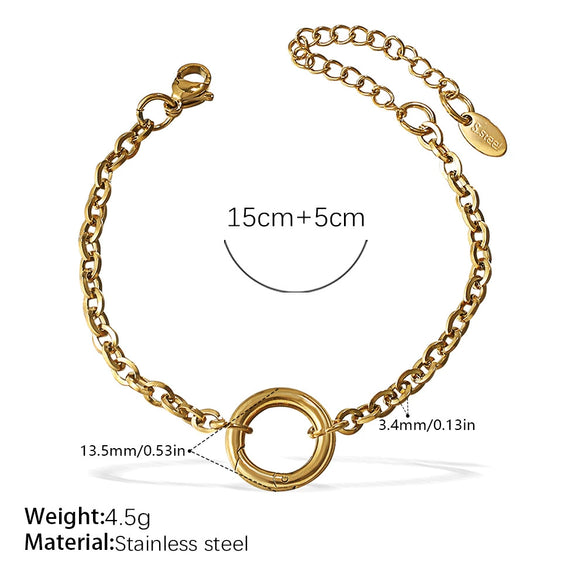 Fashion Owl Red Love Oil Dripping Crown Style Freshwater Pearl 316L Stainless Steel Alloy Marine Life Pattern Electroplated Bracelet For Women