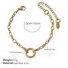 Fashion Owl Red Love Oil Dripping Crown Style Freshwater Pearl 316L Stainless Steel Alloy Marine Life Pattern Electroplated Bracelet For Women