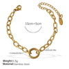 Fashion Owl Red Love Oil Dripping Crown Style Freshwater Pearl 316L Stainless Steel Alloy Marine Life Pattern Electroplated Bracelet For Women