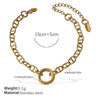 Fashion Owl Red Love Oil Dripping Crown Style Freshwater Pearl 316L Stainless Steel Alloy Marine Life Pattern Electroplated Bracelet For Women