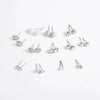 Fashion Pearl Flash Diamond Zircon Earrings Electroplated Geometric Alloy Ear Studs 12 Pairs Combination Suit Wholesale