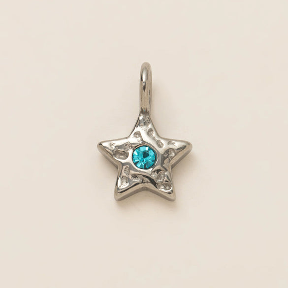 Fashion Pendant Stainless Steel Shaped Diamond Vacuum Plated