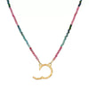 Fashion Pendant Stainless Steel Shaped Diamond Vacuum Plated