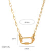 Fashion Pendant Stainless Steel Shaped Diamond Vacuum Plated